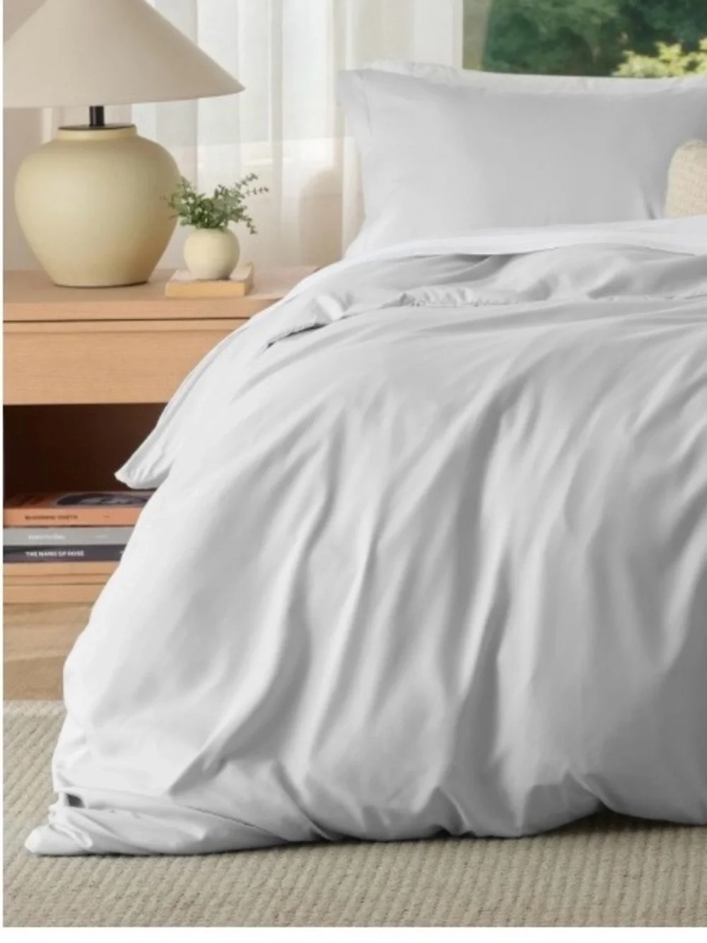 FULL Duvet Set 3Pc Ultra-Soft Microfiber - Silver Gray